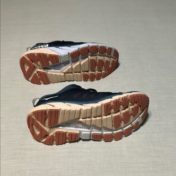 Hoka Navy and Coral Athletic Sneakers - Picture 6 of 7